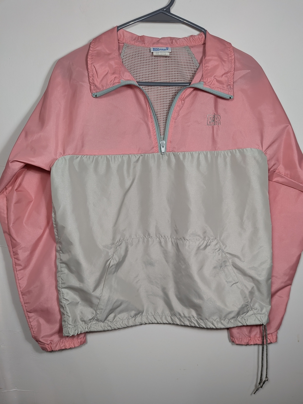 Vintage 80s Women's Bill Rodgers Running Gear Windbreaker 1/4 Zip Pullover M